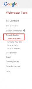 Webmaster Tools Search Queries