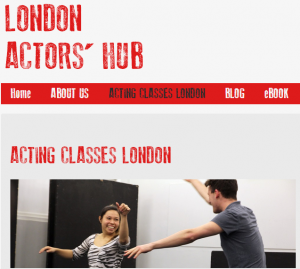 ACTING CLASSES LONDON - On Page Optimisation