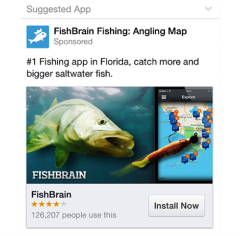 FishBrain facebook ads
