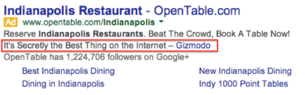 Open Table - Adwords Tips