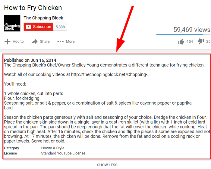 YouTube for Business - fry chicken